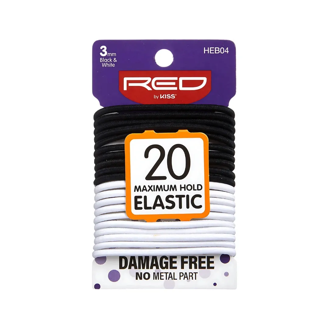 Red by Kiss Thin Elastic Hair Band 3mm - 20 Ct - Choose Color