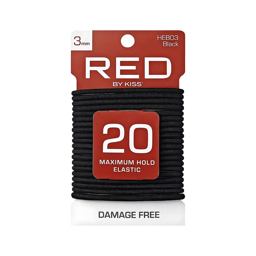Red by Kiss Thin Elastic Hair Band 3mm - 20 Ct - Choose Color