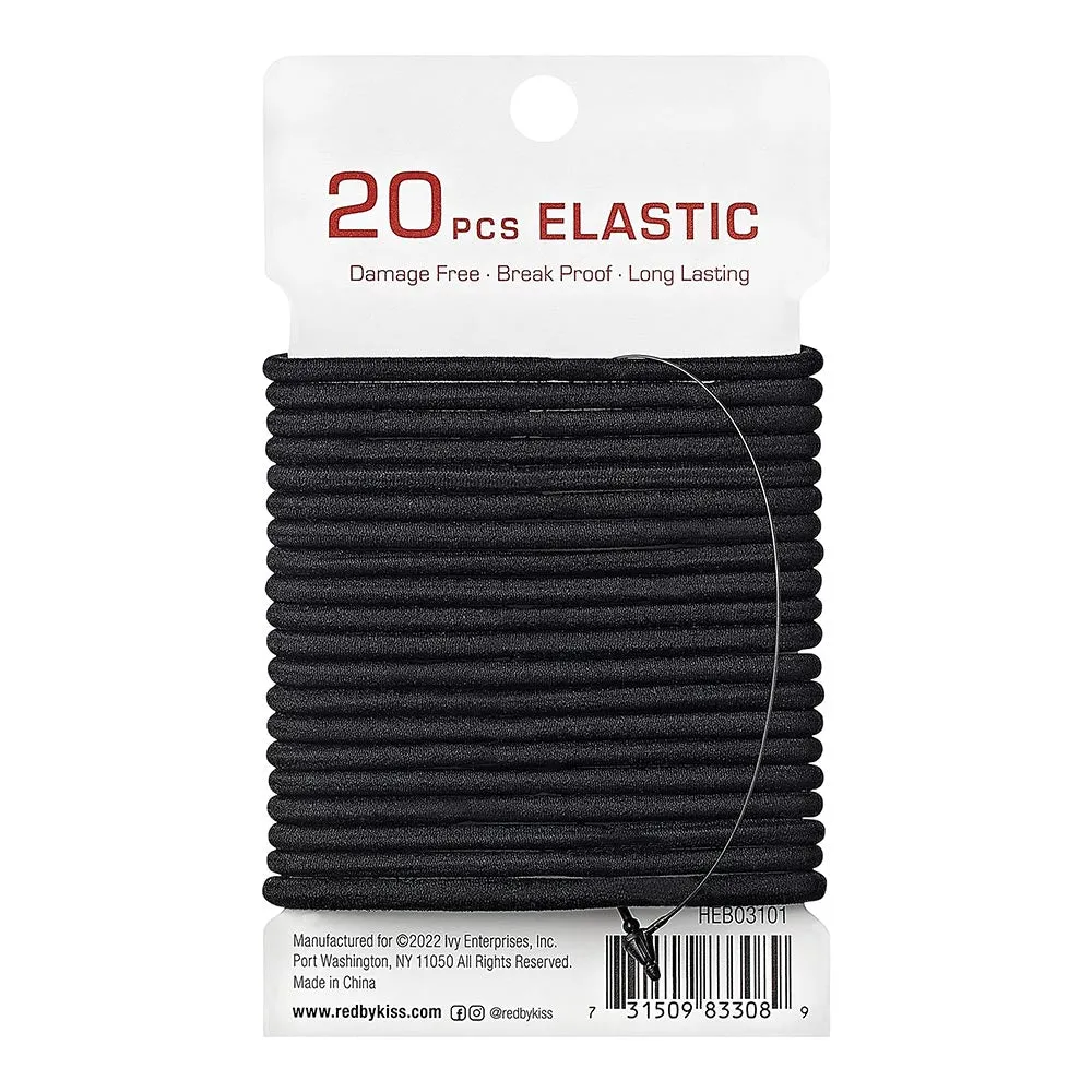 Red by Kiss Thin Elastic Hair Band 3mm - 20 Ct - Choose Color