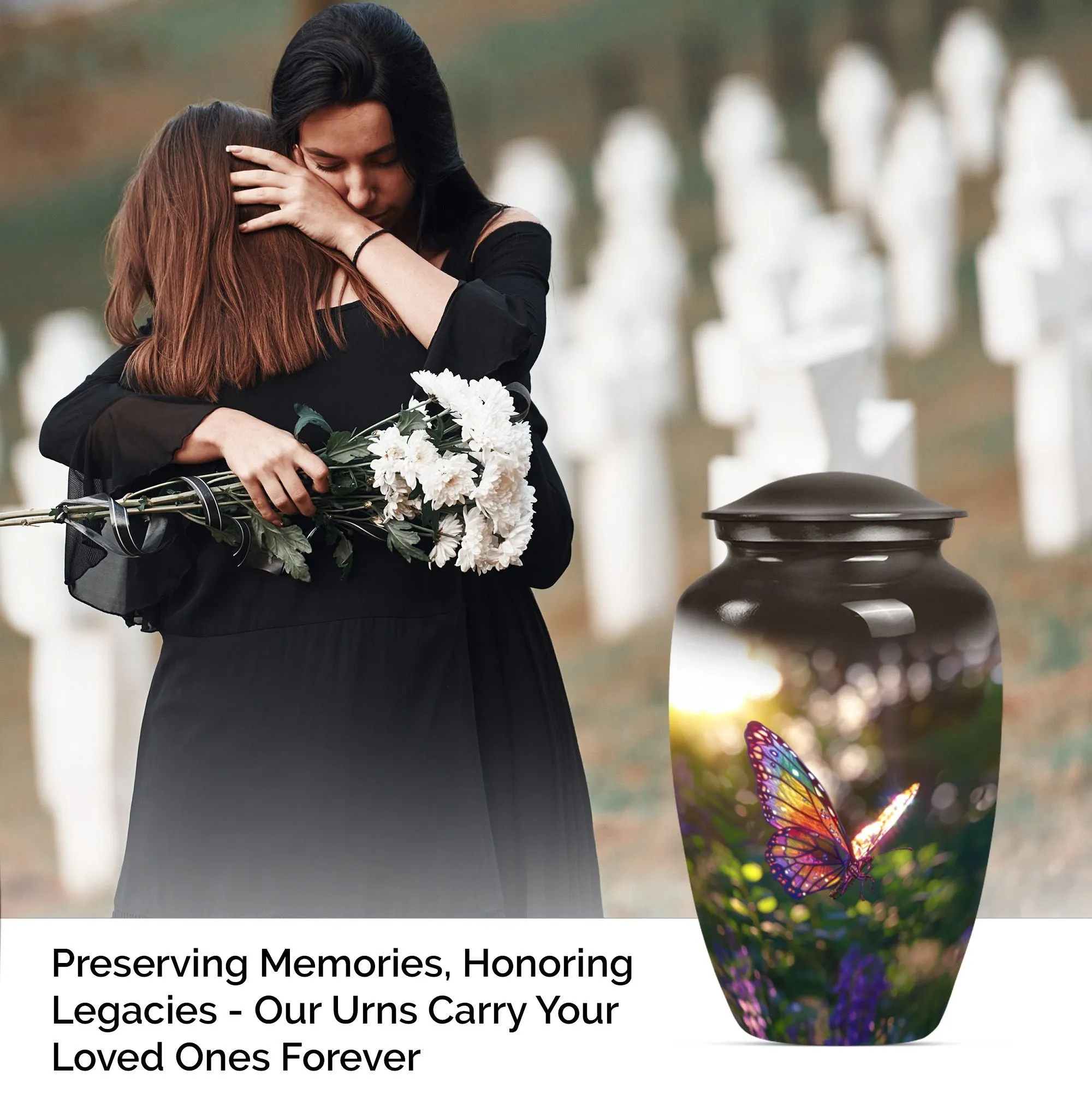 Remembrance Embrace: Butterfly Memorial for Eternal Peace