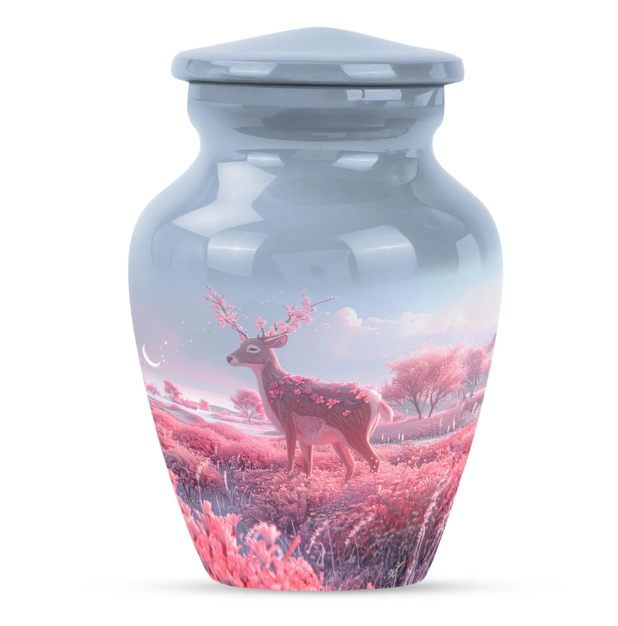 Resplendent Deer Urn: A Transcendent Tribute