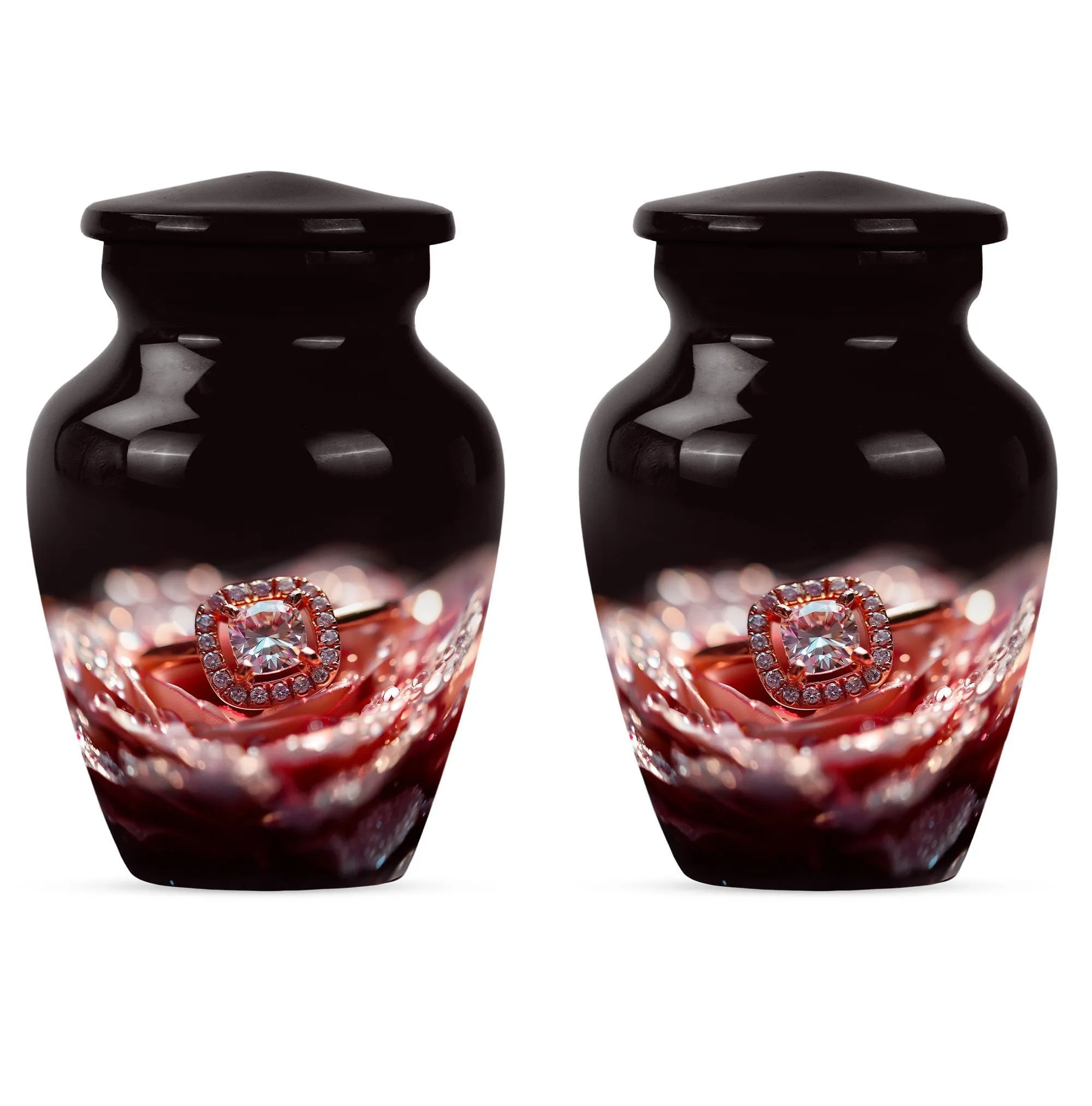 Ring Urn Bliss: Loving Memorial Urn - Container For Human Remains
