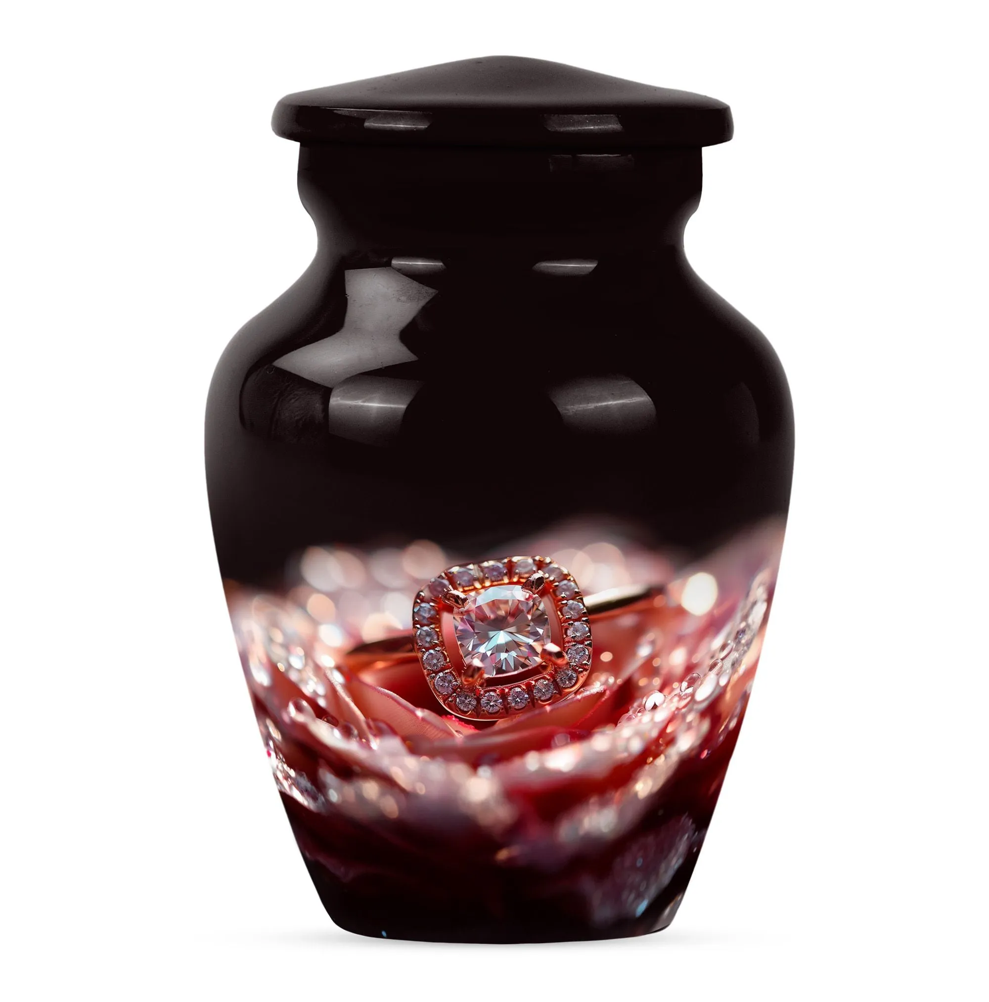 Ring Urn Bliss: Loving Memorial Urn - Container For Human Remains