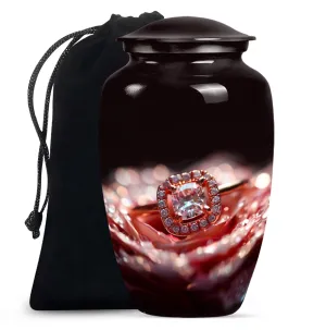 Ring Urn Bliss: Loving Memorial Urn - Container For Human Remains