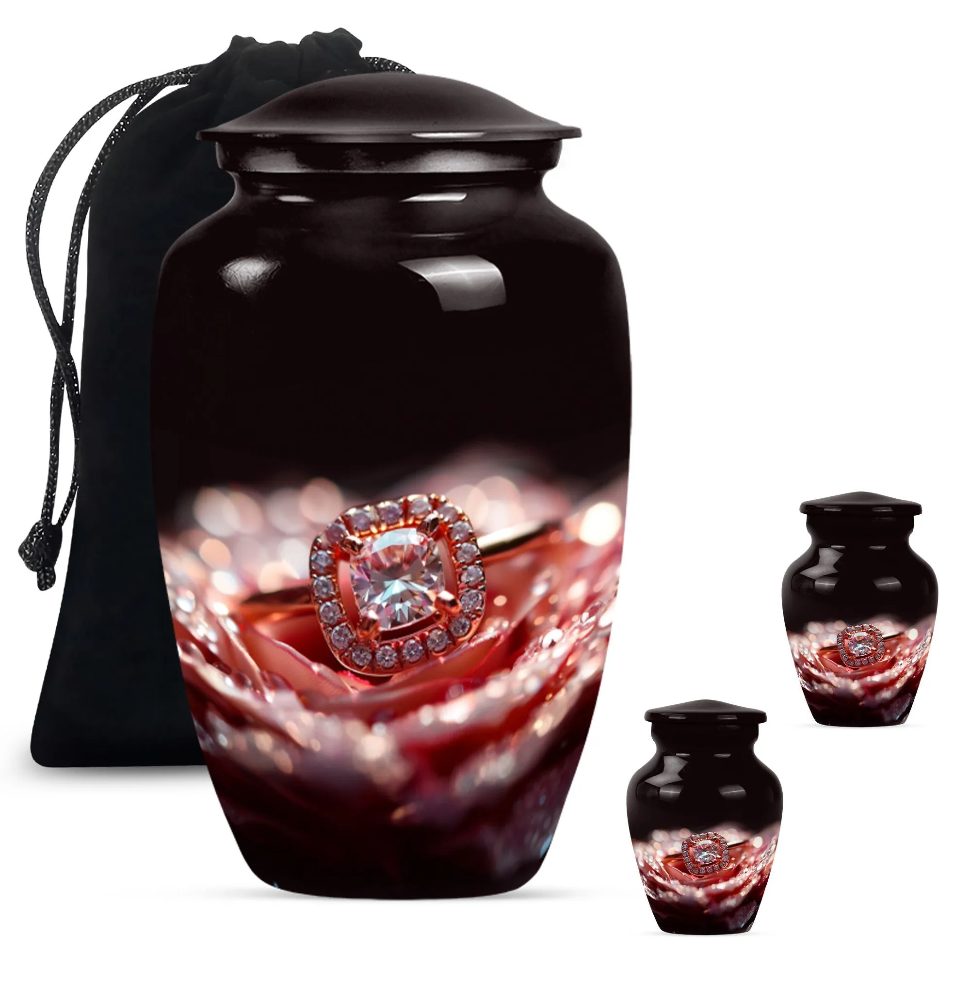 Ring Urn Bliss: Loving Memorial Urn - Container For Human Remains