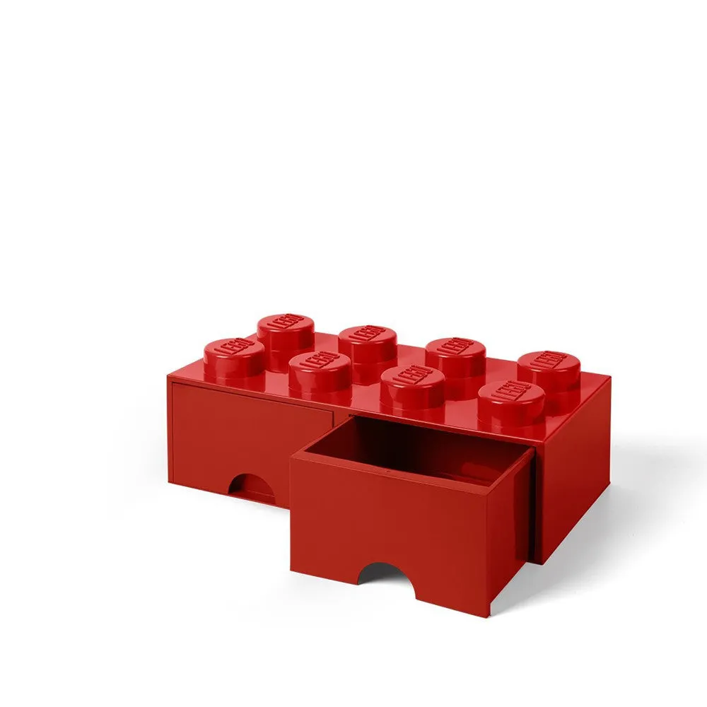 Room Copenhagen LEGO Storage Brick Drawer 8 - Bright Red
