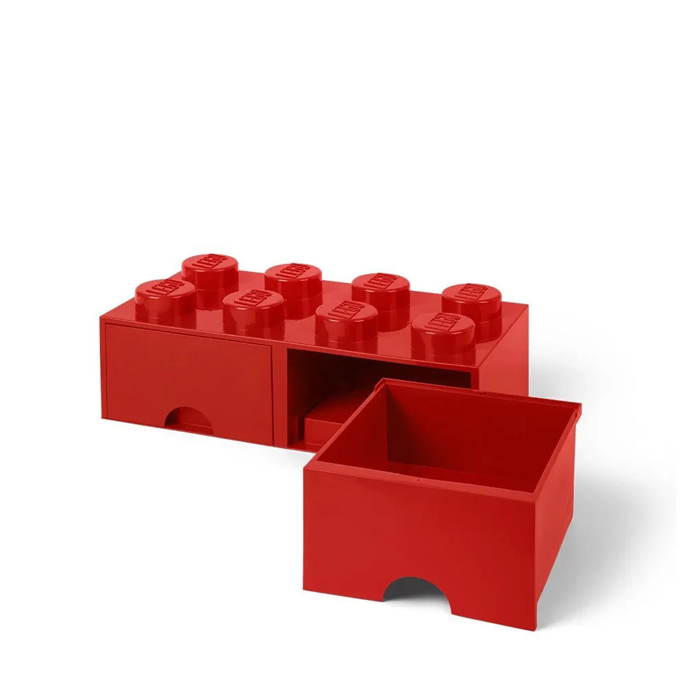 Room Copenhagen LEGO Storage Brick Drawer 8 - Bright Red