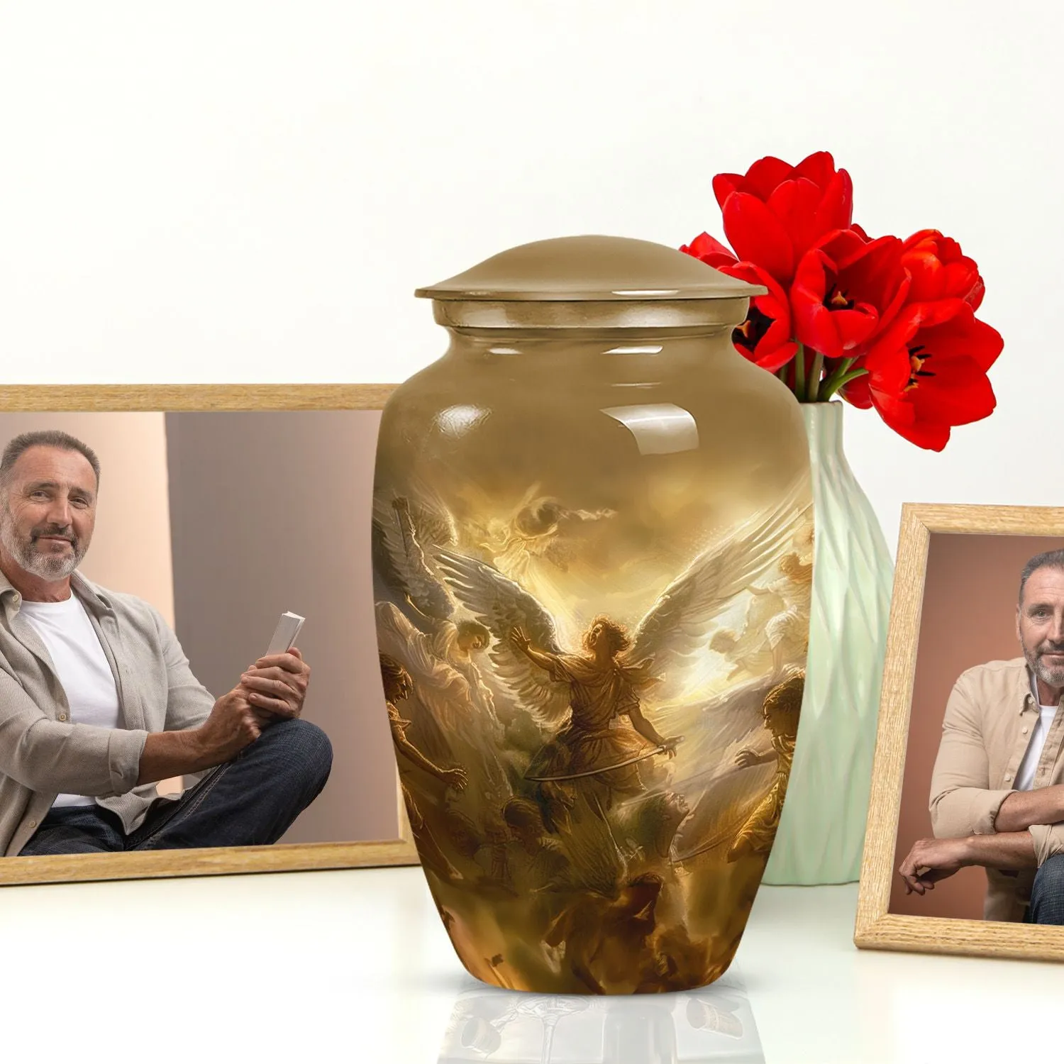 Sacred Remembrance Catholic Cremation Funeral Urn For Ashes