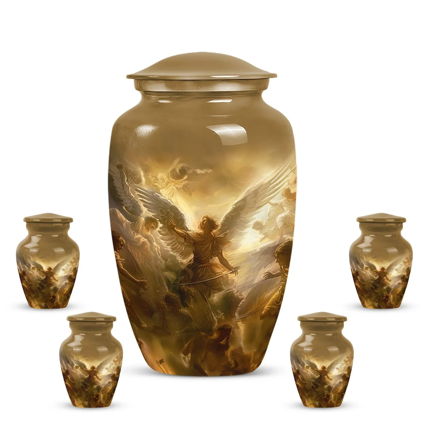 Sacred Remembrance Catholic Cremation Funeral Urn For Ashes