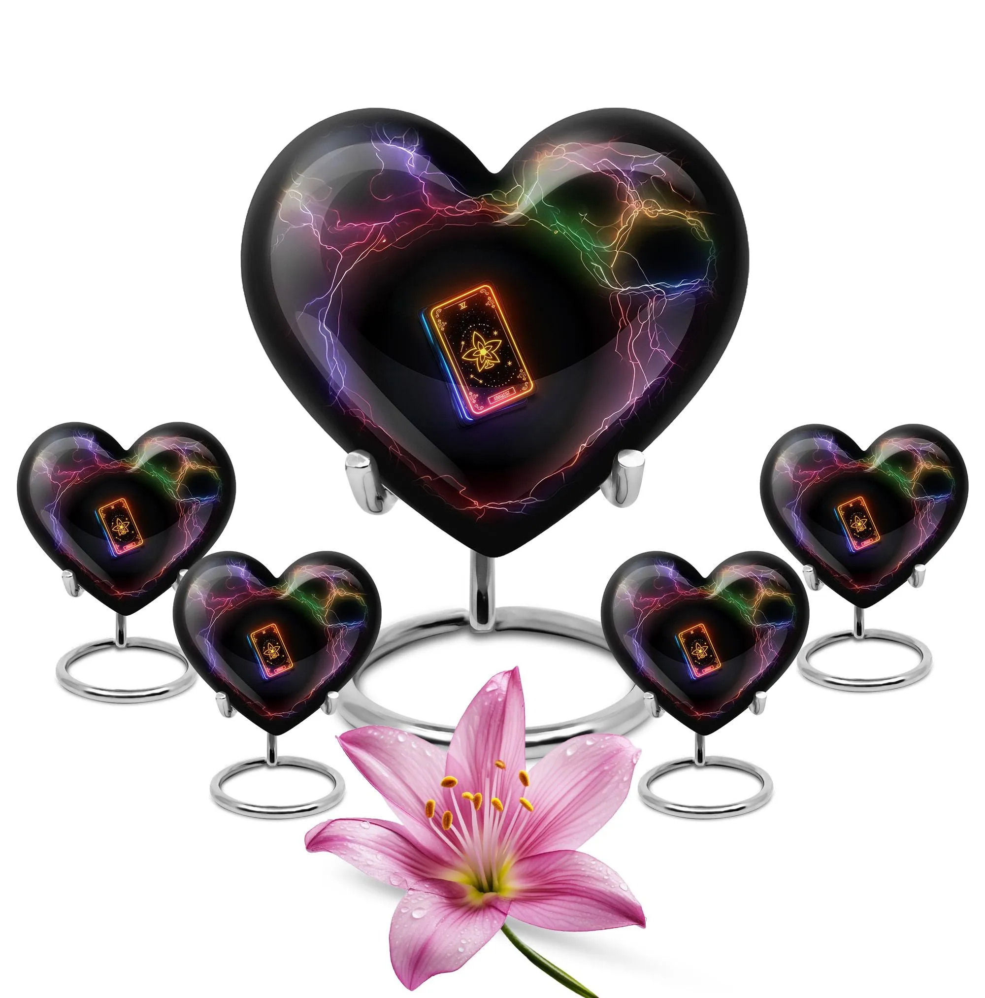 Sacred Remembrance Tarot Urn - A Commemorative Keepsake for Human Ashes