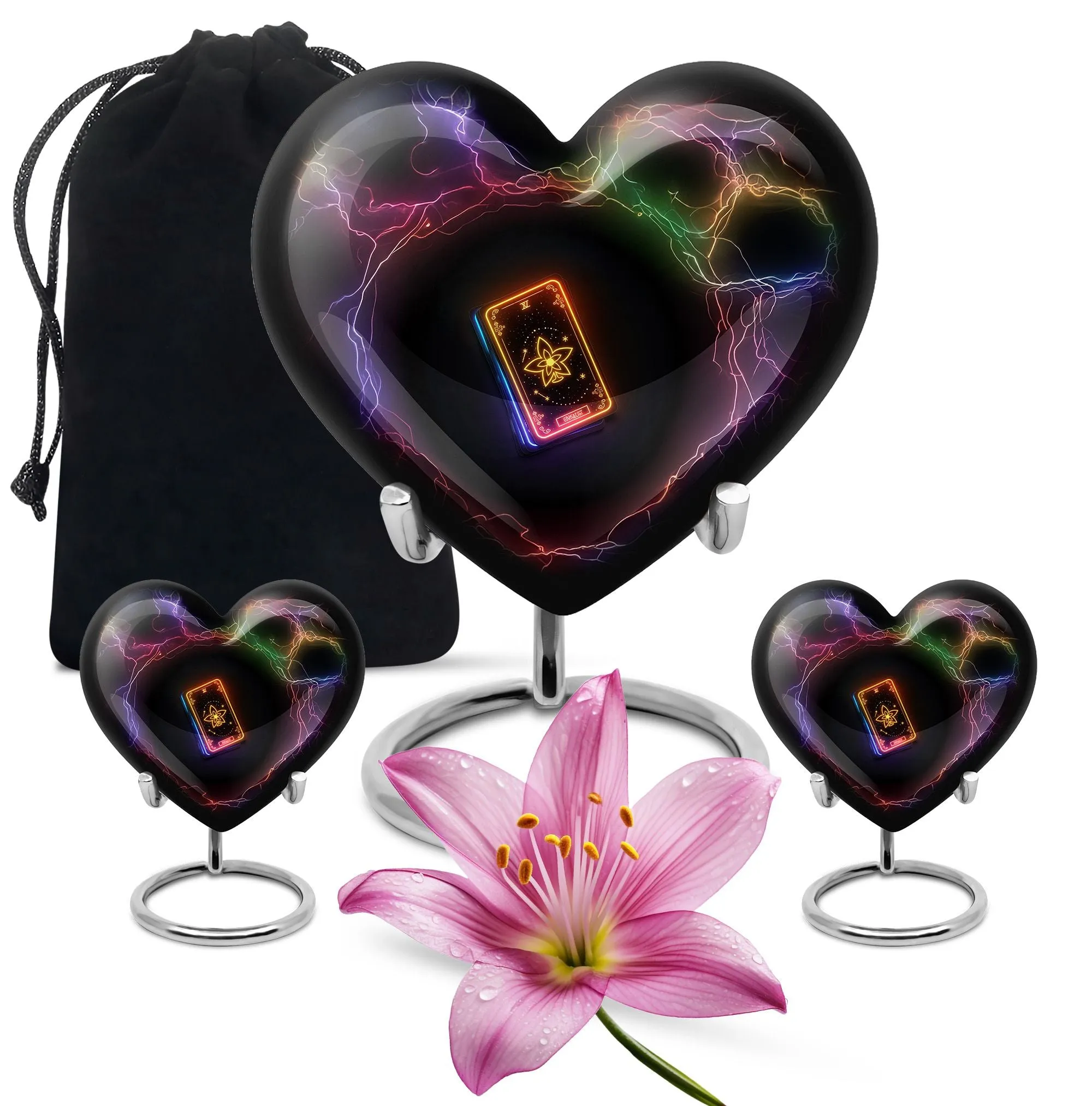 Sacred Remembrance Tarot Urn - A Commemorative Keepsake for Human Ashes