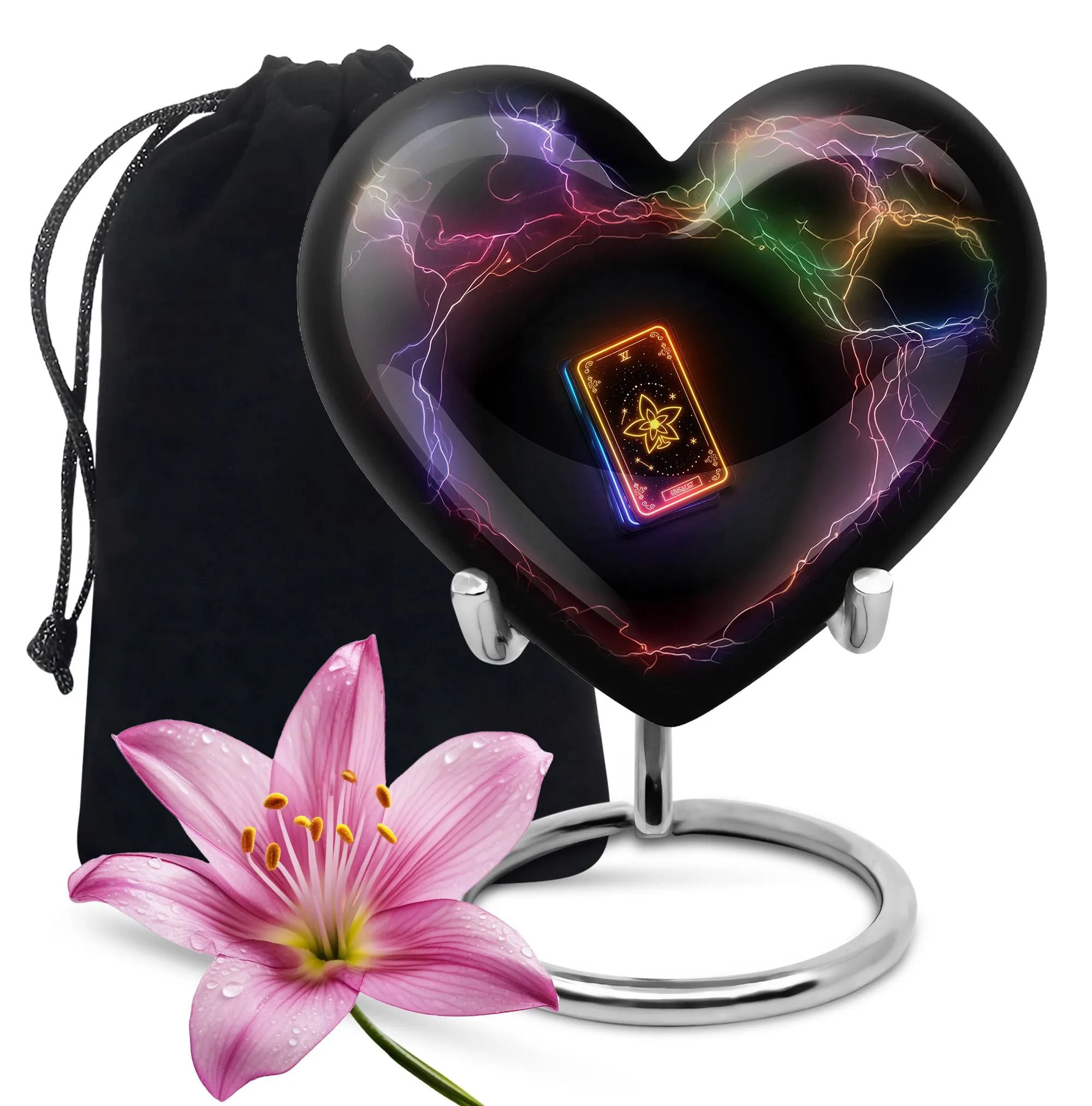 Sacred Remembrance Tarot Urn - A Commemorative Keepsake for Human Ashes