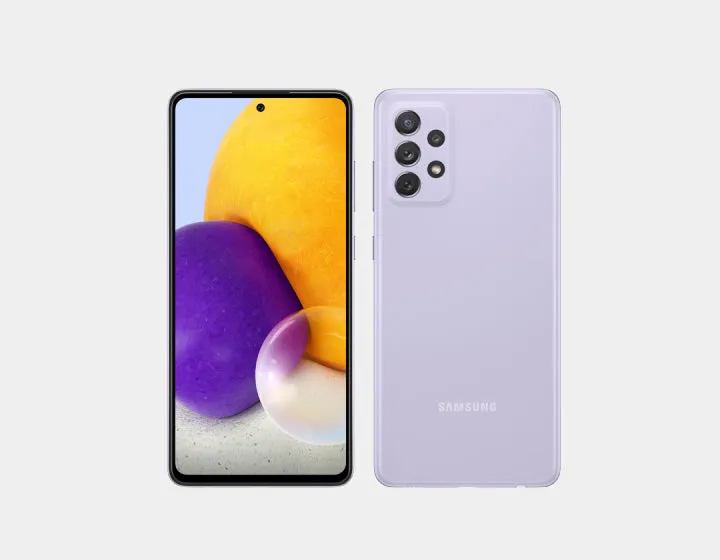 Samsung Galaxy A72 A725F-DS 4G Dual 256GB 8GB RAM GSM Unlocked - Awesome Violet