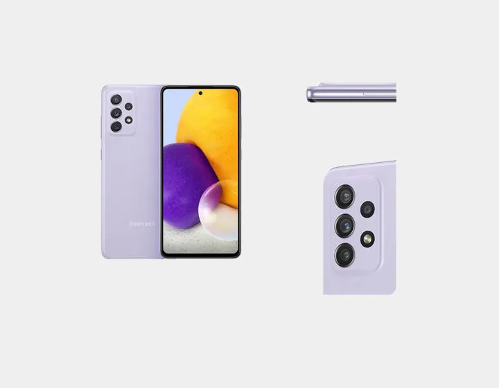 Samsung Galaxy A72 A725F-DS 4G Dual 256GB 8GB RAM GSM Unlocked - Awesome Violet