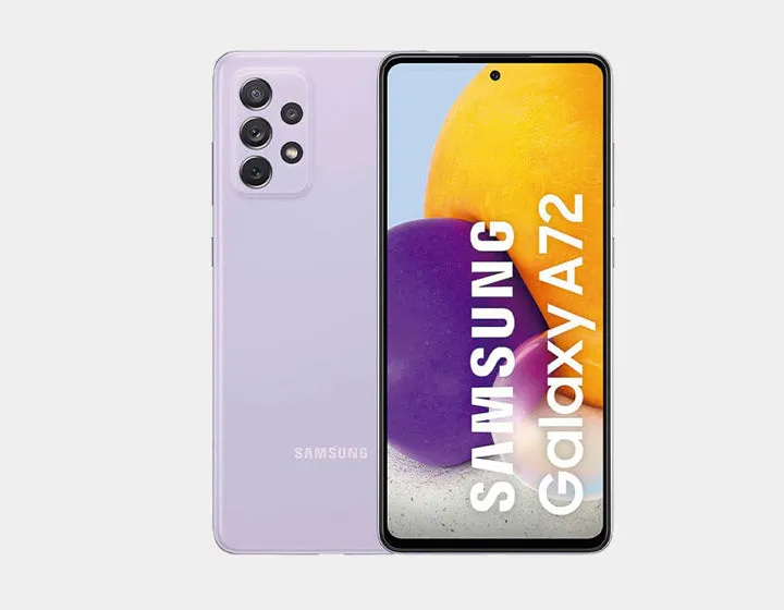 Samsung Galaxy A72 A725F-DS 4G Dual 256GB 8GB RAM GSM Unlocked - Awesome Violet