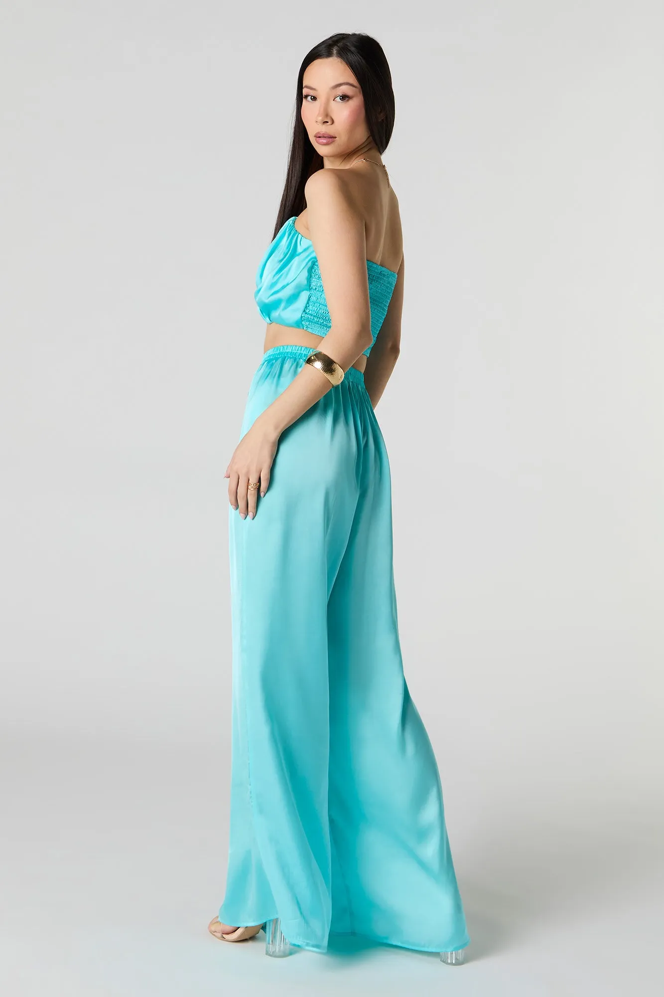Satin Wide Leg Pant