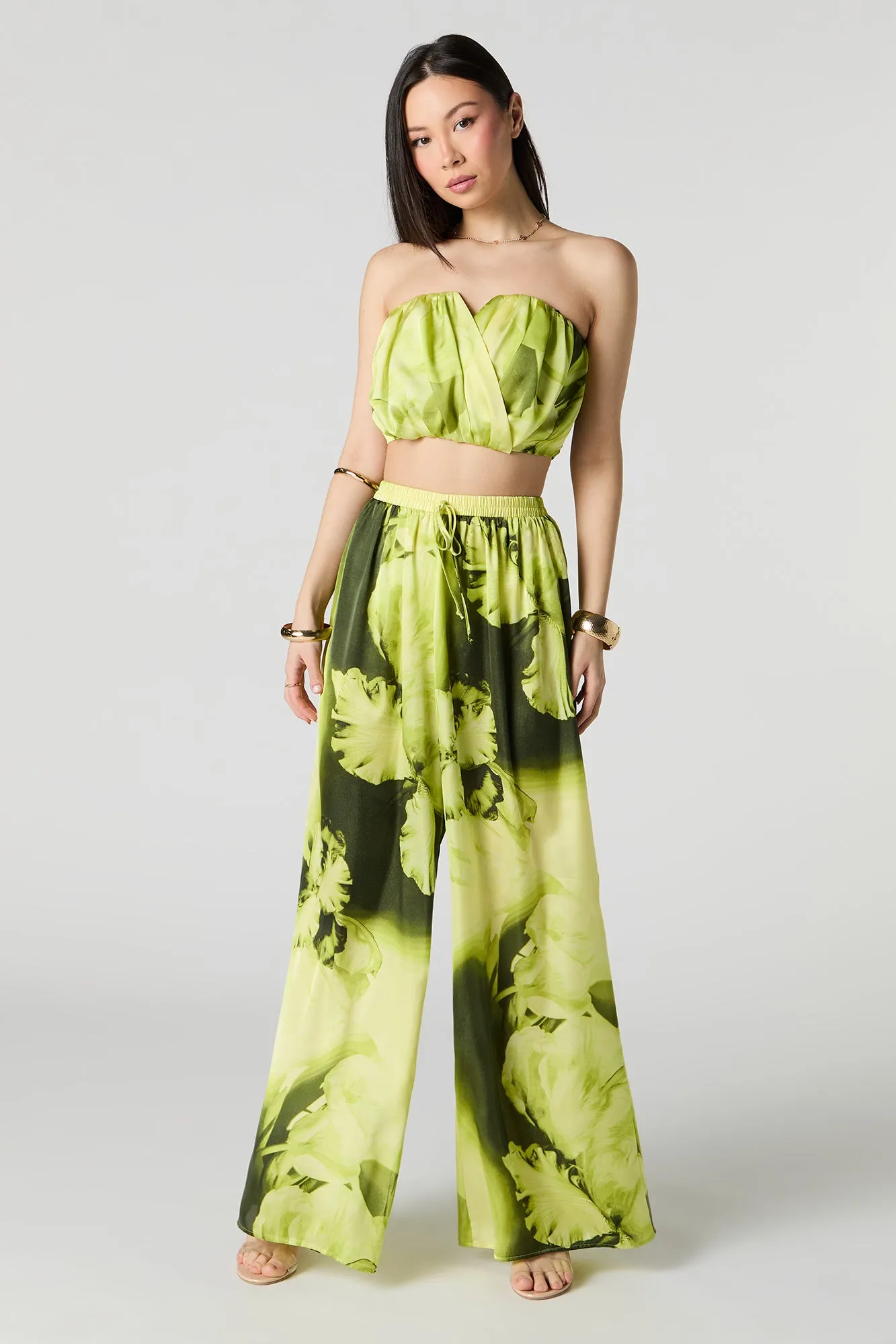 Satin Wide Leg Pant