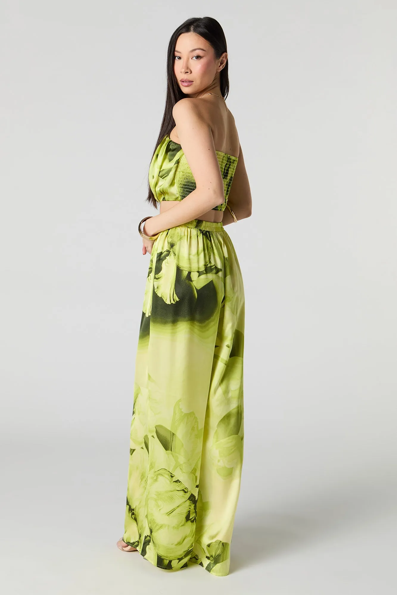 Satin Wide Leg Pant