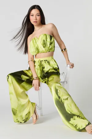 Satin Wide Leg Pant