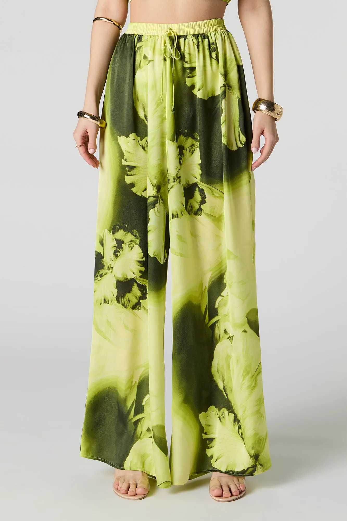 Satin Wide Leg Pant
