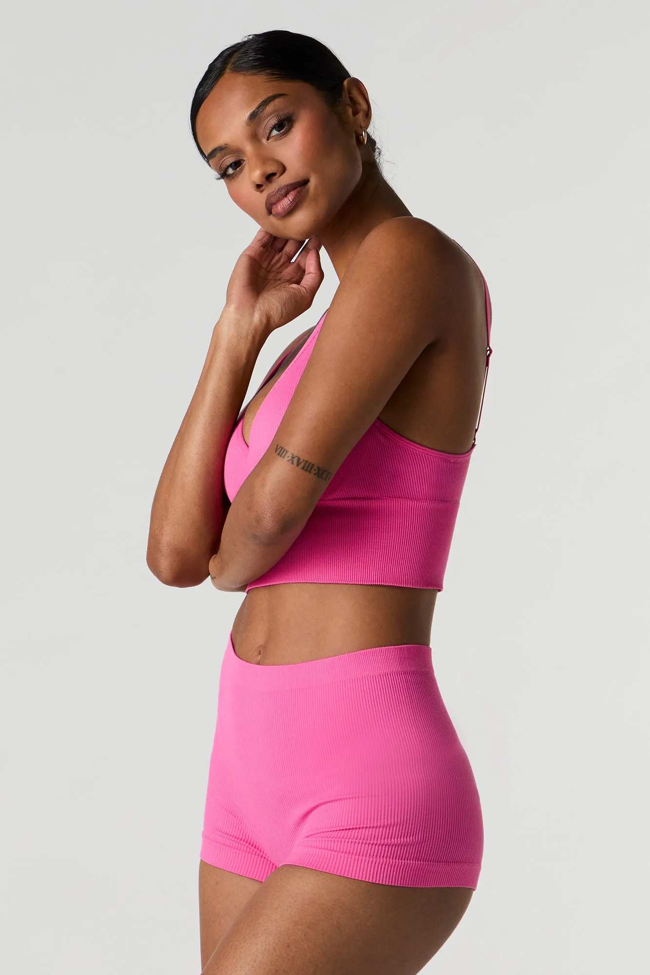 Seamless Ribbed Boy Short (2 Pack)