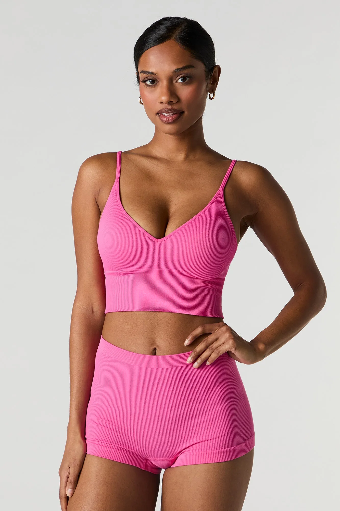 Seamless Ribbed Boy Short (2 Pack)