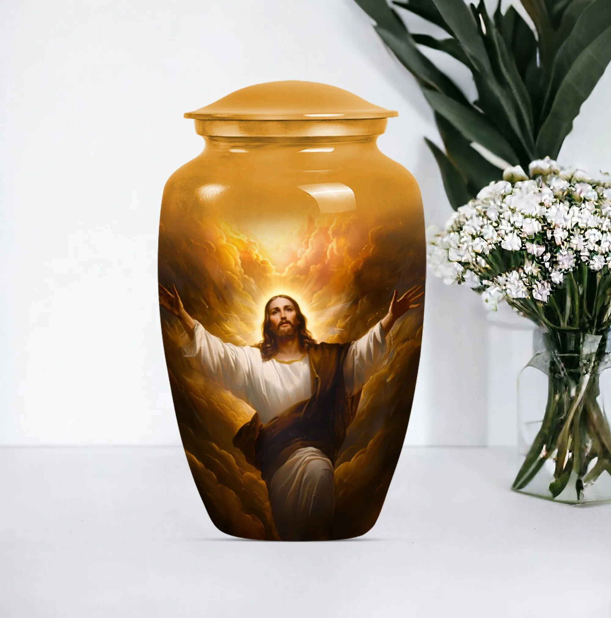 Serenity Divine: Jesus Urn for Cherished Remembrance