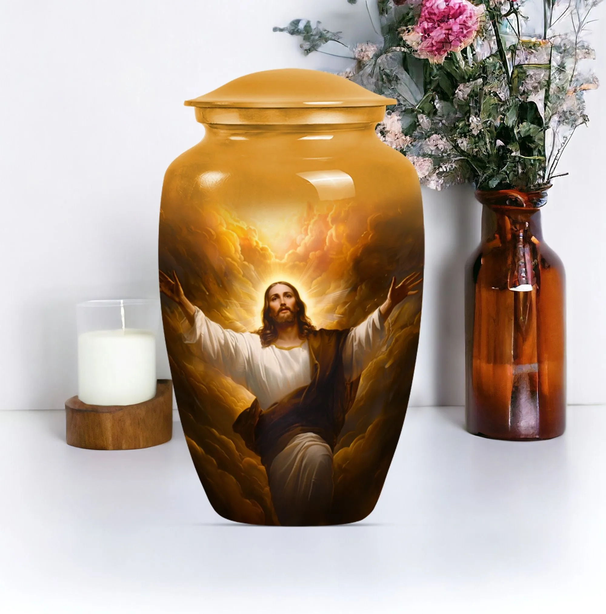Serenity Divine: Jesus Urn for Cherished Remembrance