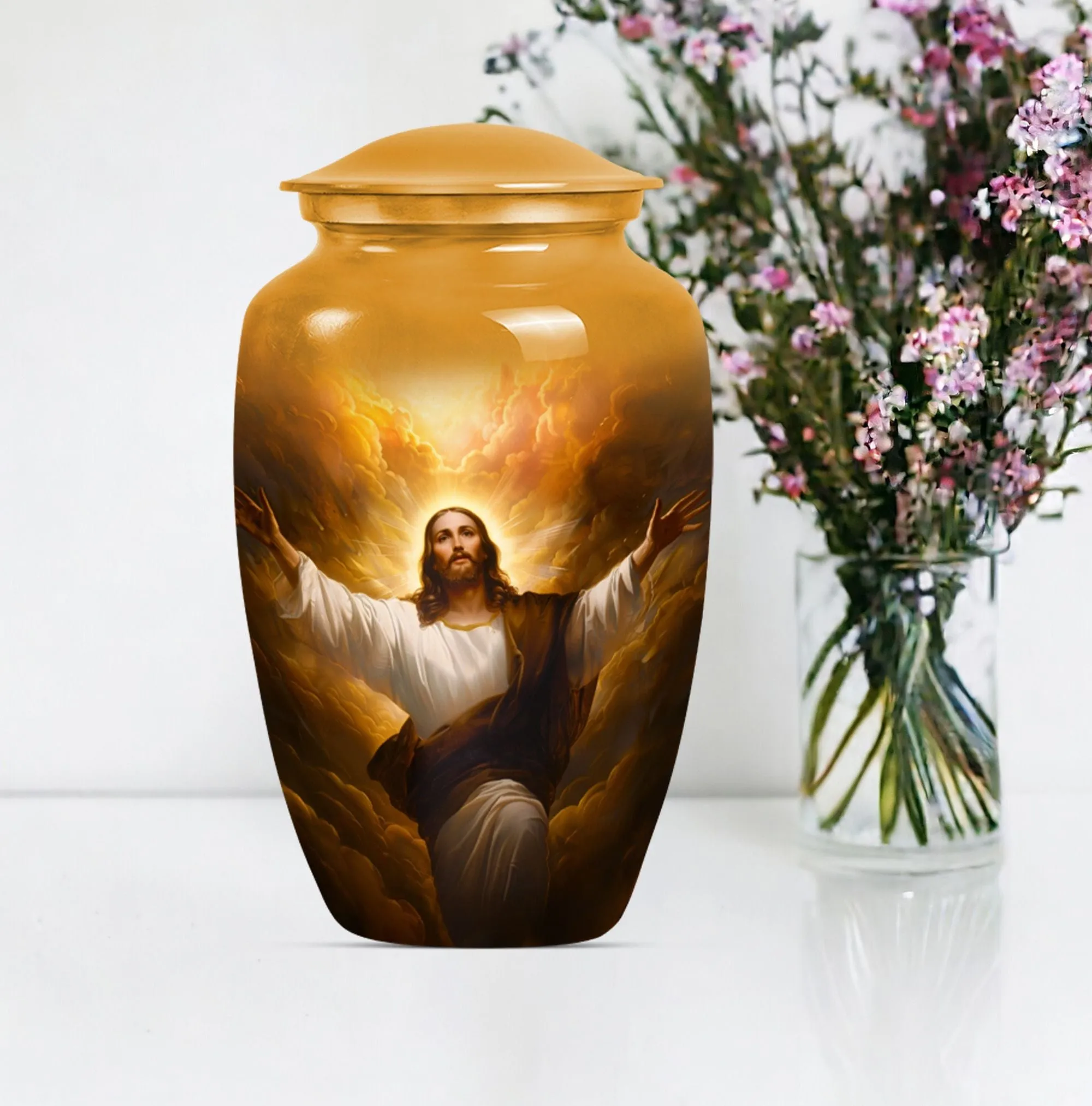 Serenity Divine: Jesus Urn for Cherished Remembrance