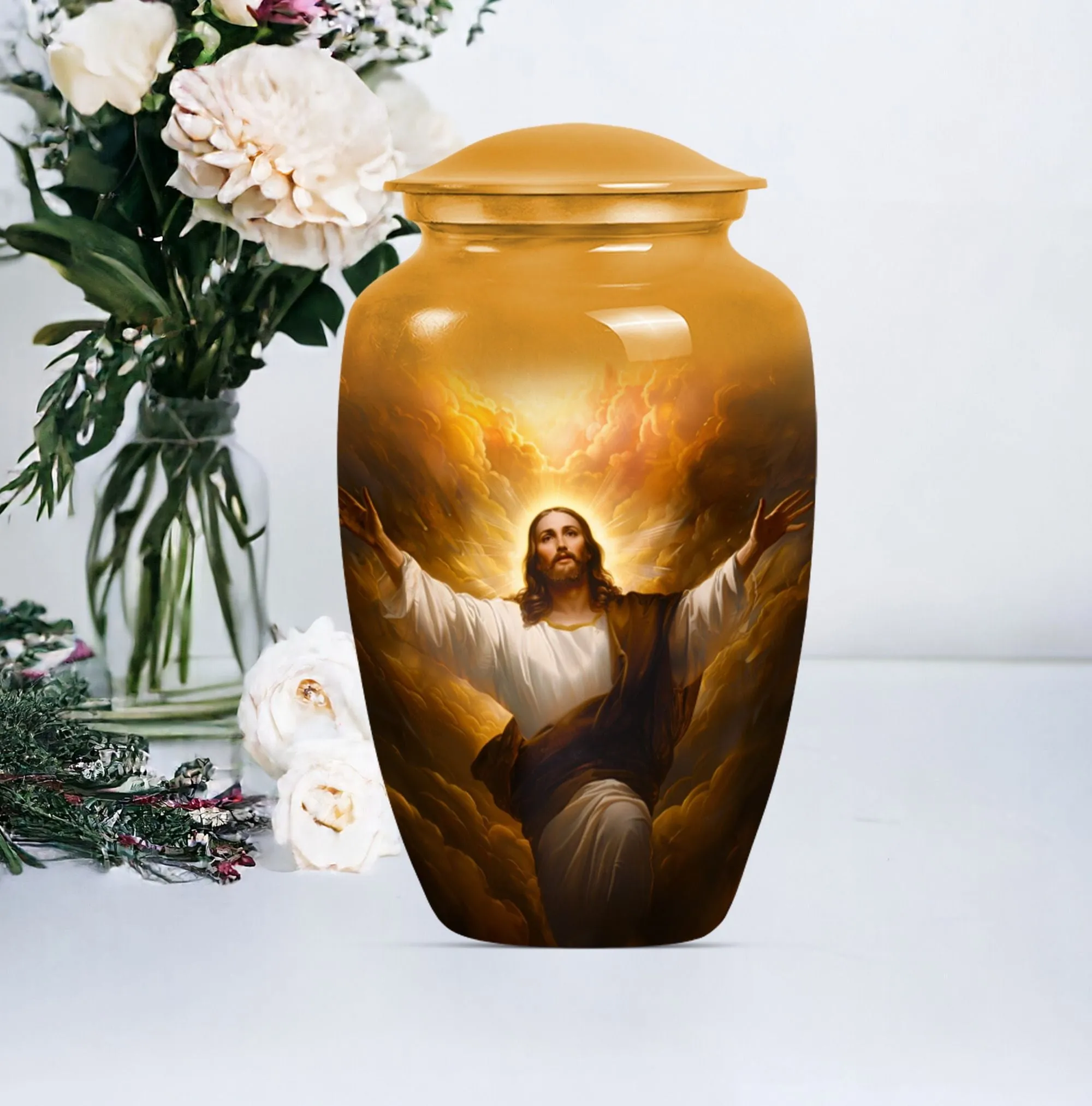 Serenity Divine: Jesus Urn for Cherished Remembrance