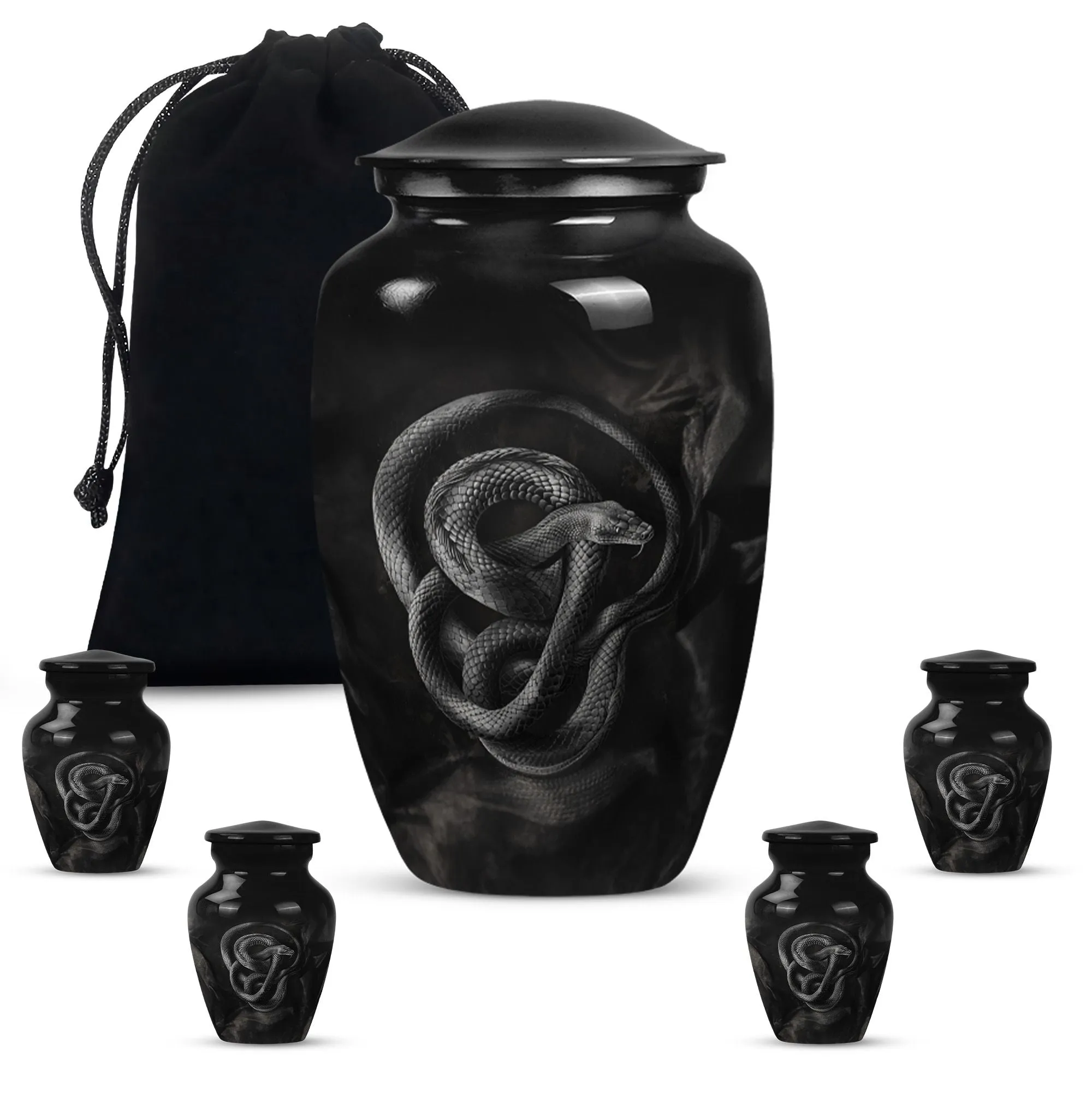 Serpent Memory: Exceptionally Crafted Snake Cremation Urn