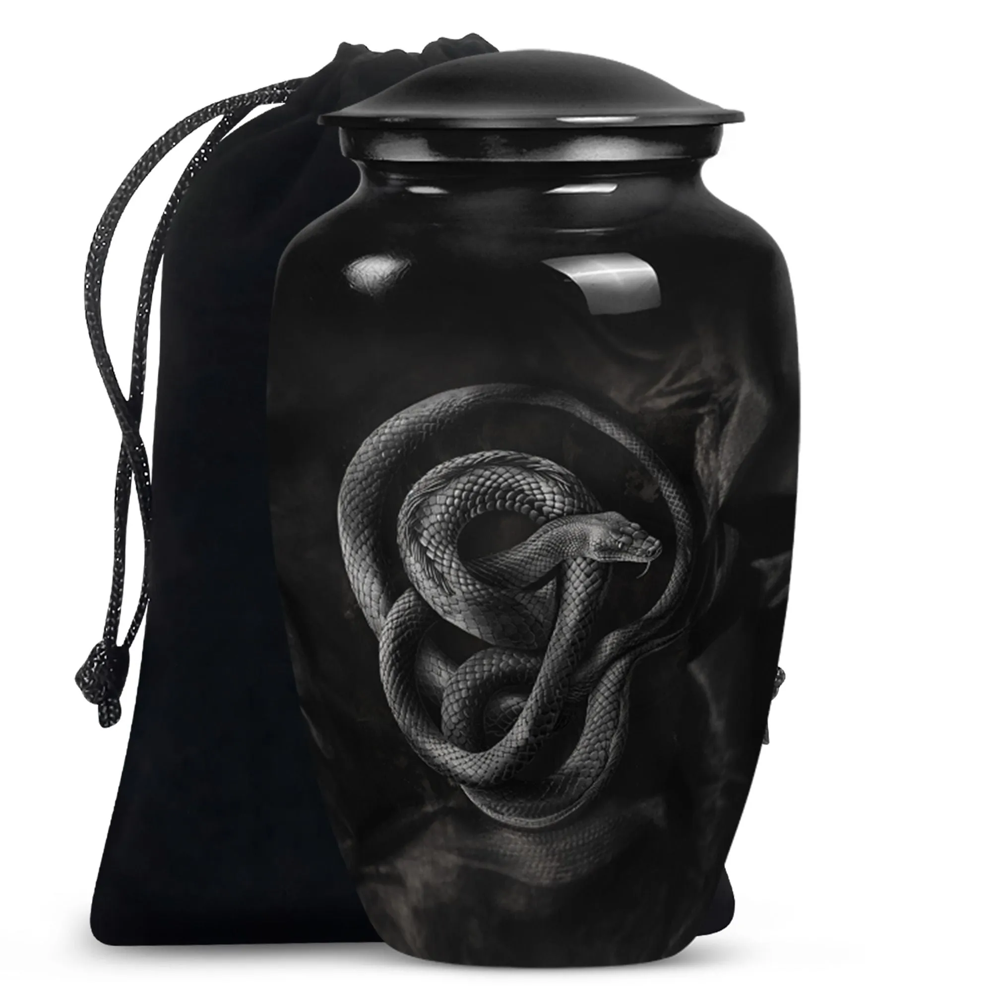 Serpent Memory: Exceptionally Crafted Snake Cremation Urn