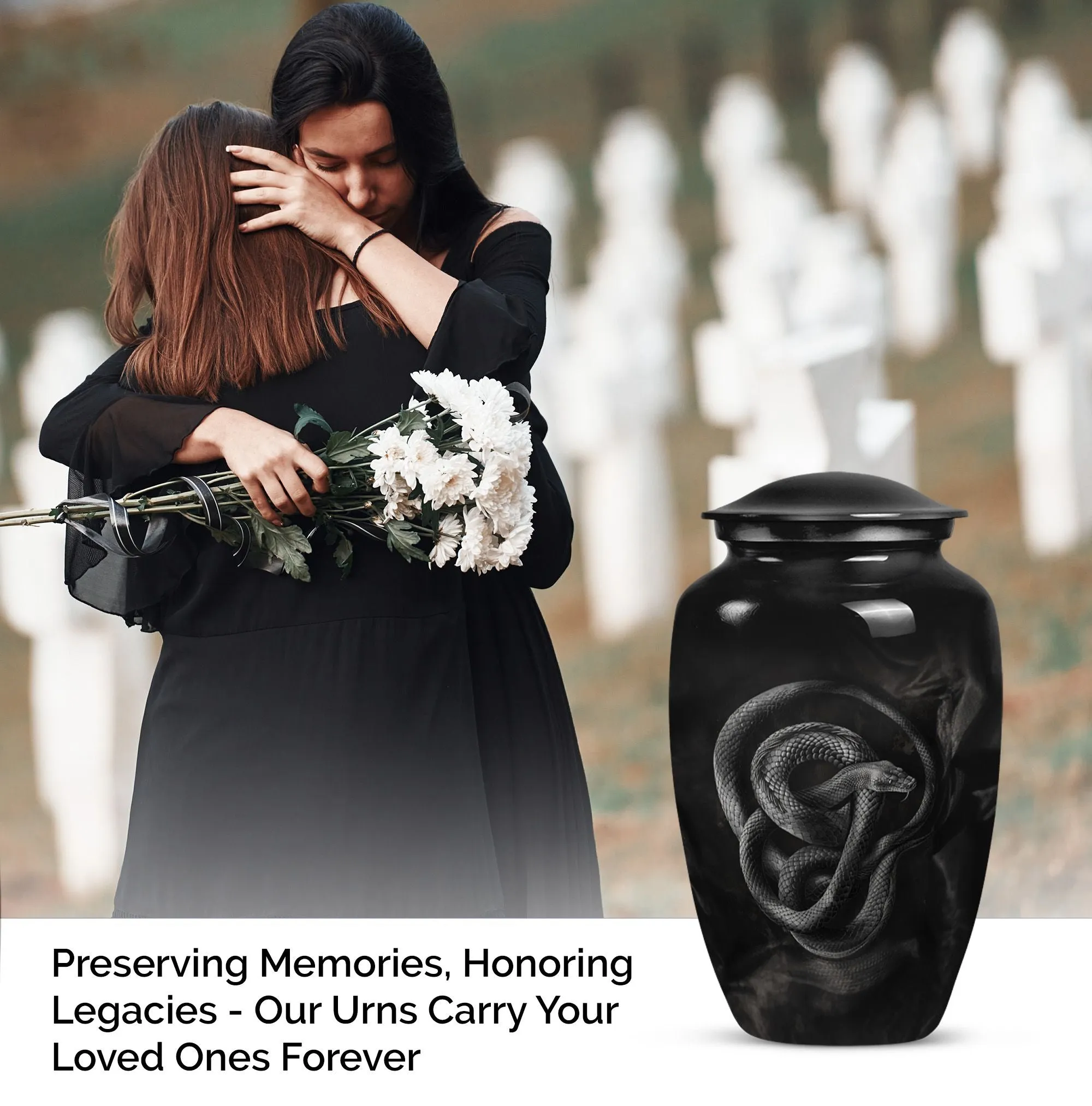 Serpent Memory: Exceptionally Crafted Snake Cremation Urn