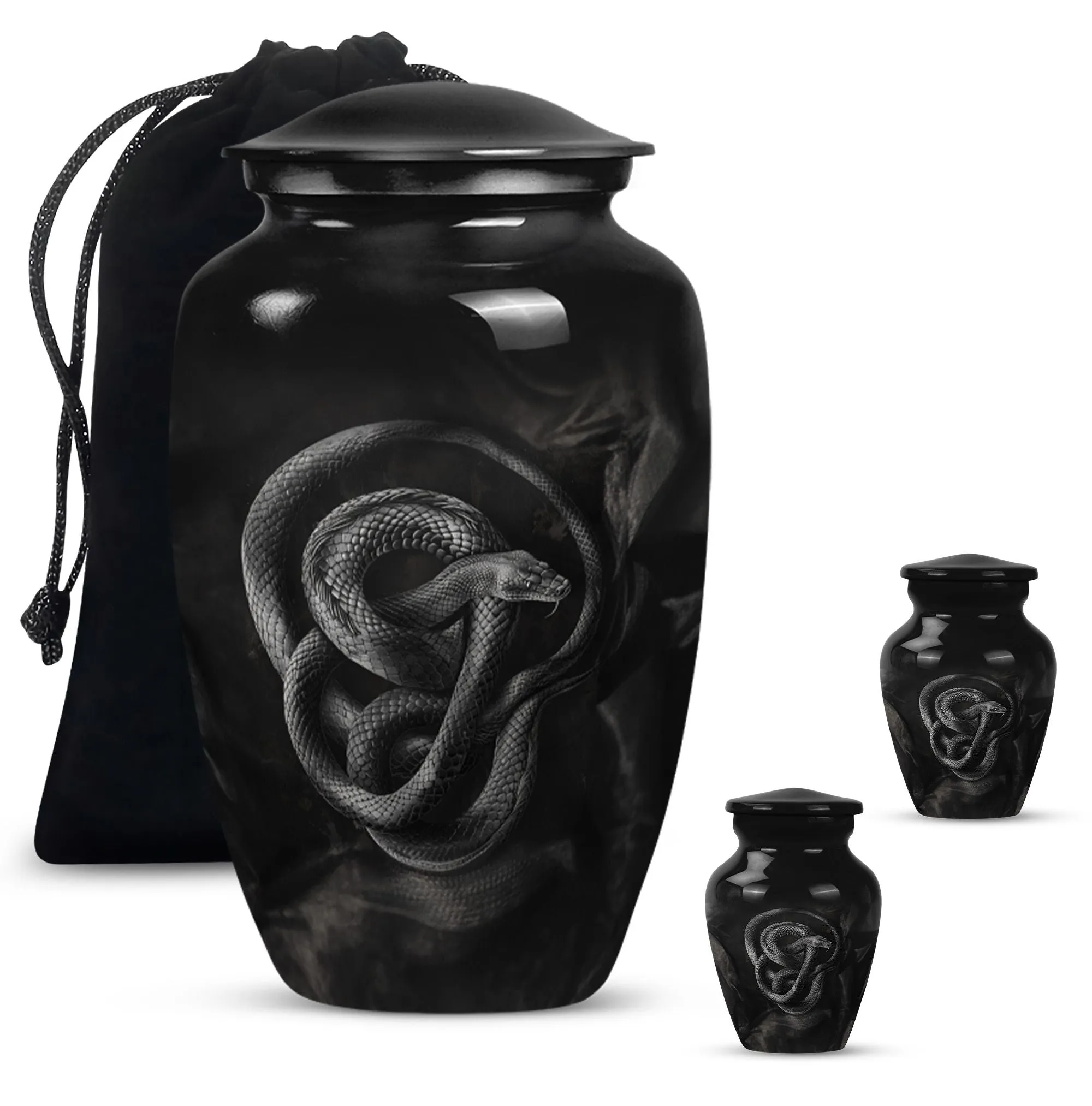 Serpent Memory: Exceptionally Crafted Snake Cremation Urn
