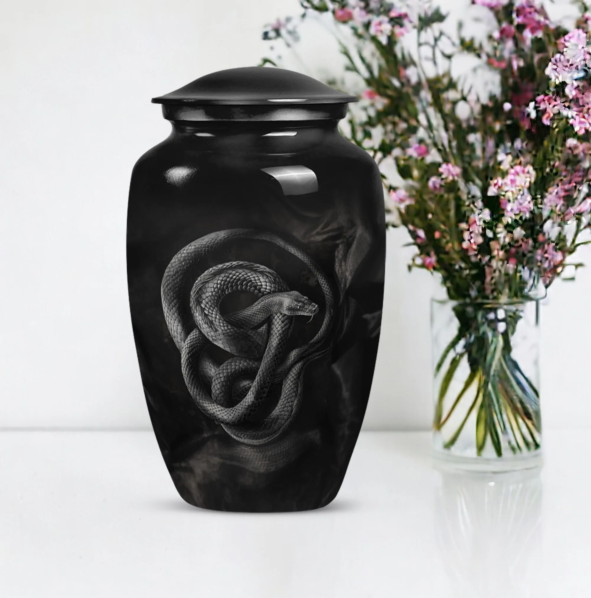Serpent Memory: Exceptionally Crafted Snake Cremation Urn