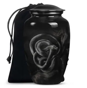 Serpent Memory: Exceptionally Crafted Snake Cremation Urn