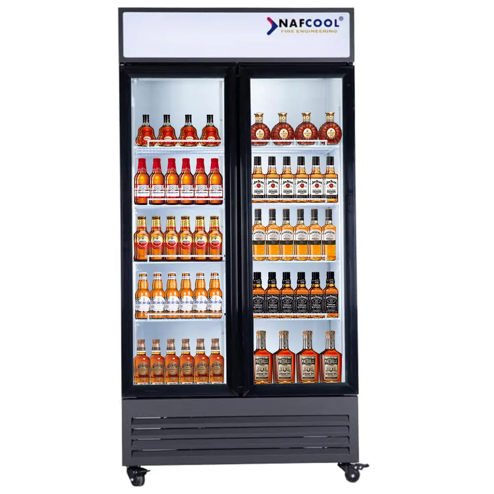 SGDRX(H) 36” Width Two Section Hinge Glass Door Merchandiser Refrigerator