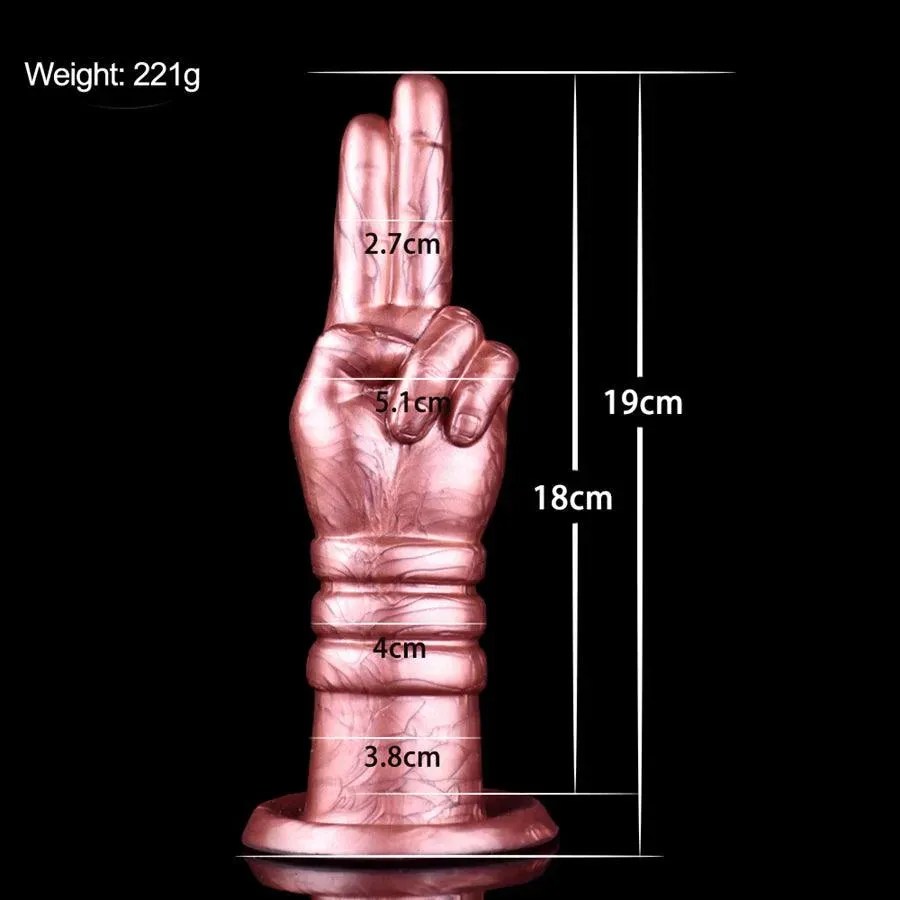 Silicone Finger Suction Cup Dildo