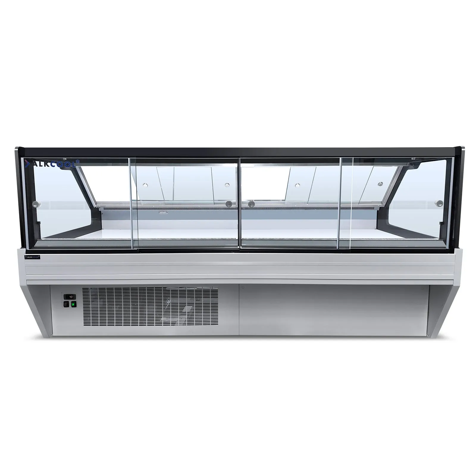 SOC96'' Self-contained Vertical Glass Multi Deck Straight Glass Merchandiser for Deli and Cheese