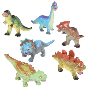 Soft Squeezable Dinosaur Set | 6 Washable Toys