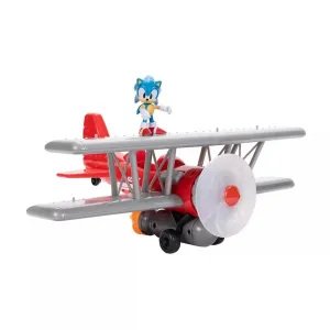 Sonic The Hedgehog 423284-1 Tornado Biplane Playset with 2.5" Sonic Action Figure