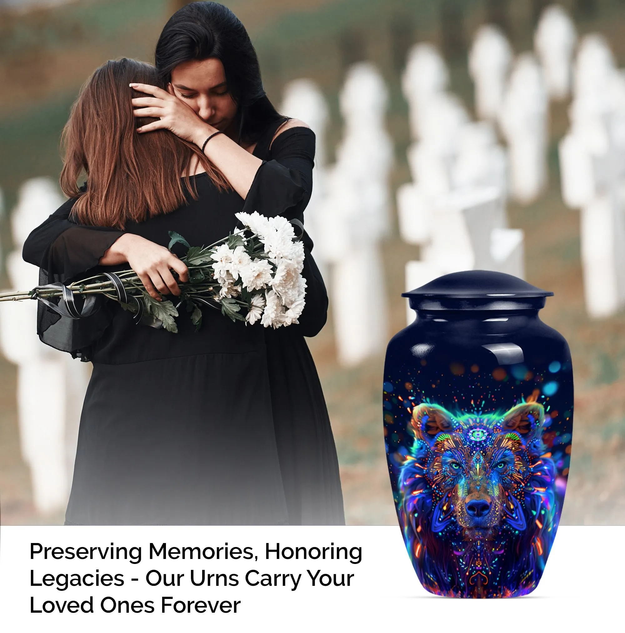 Soulful Solace: Butterfly Themed Memorial Urn