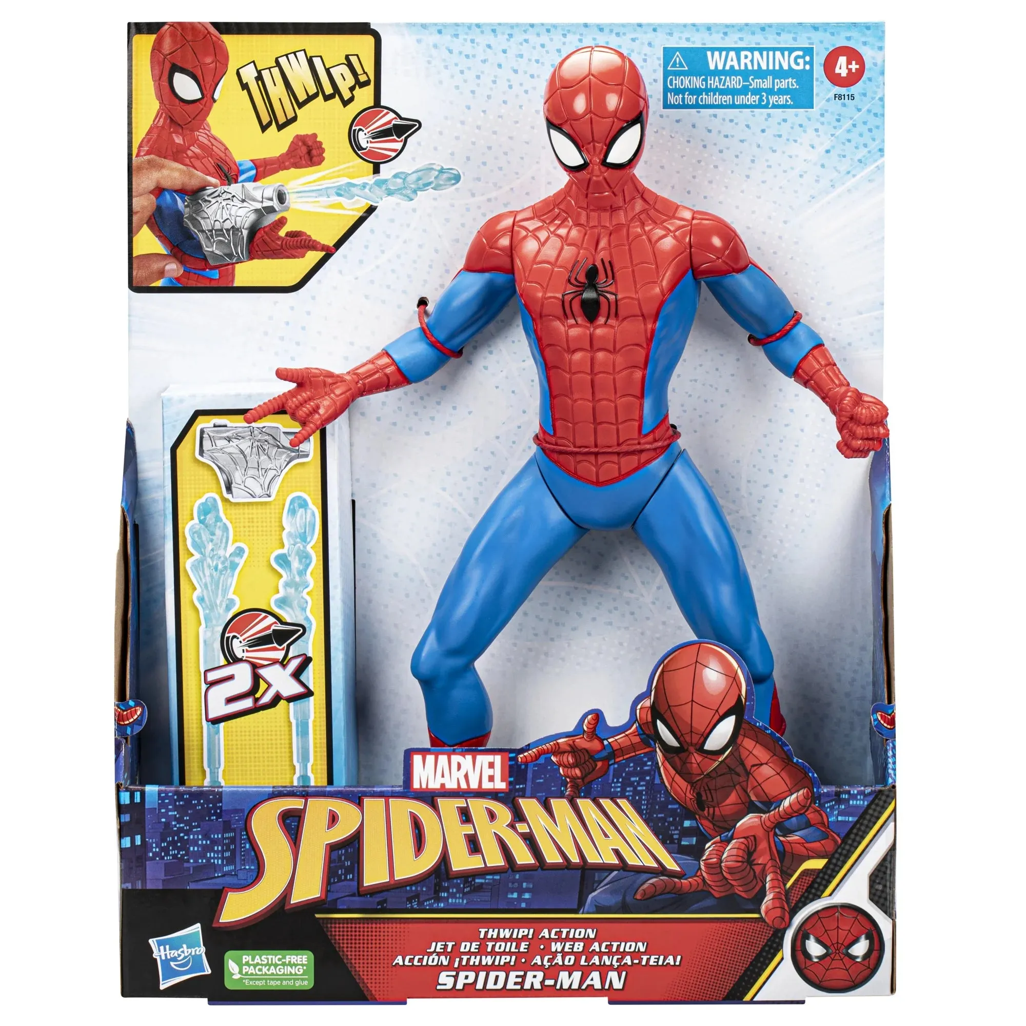 Spider-Man F8115 Marvel Thwip 13-Inch-Scale Action Figure