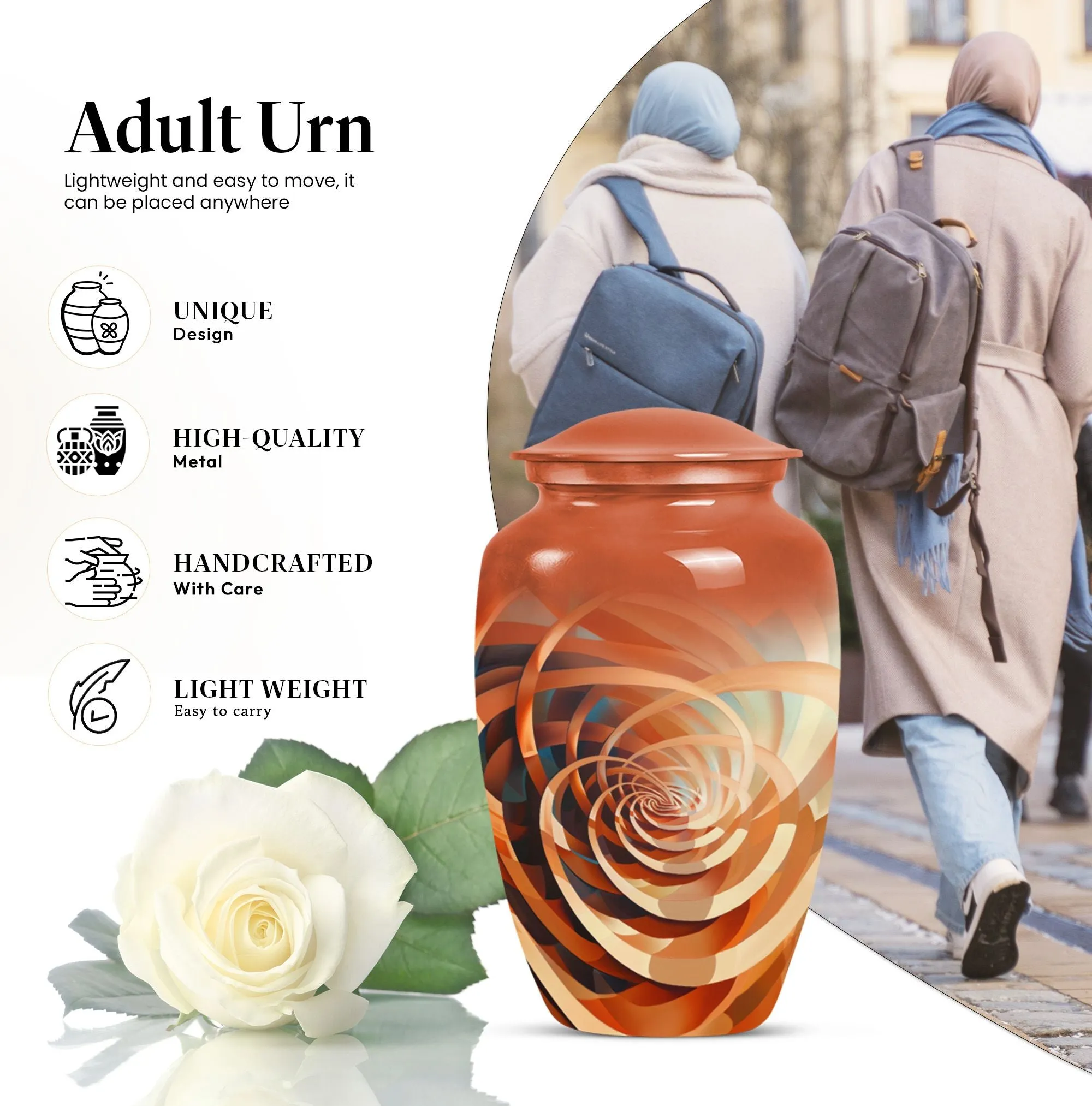 Spiral Cremation Tribute - Memorial for Human Ashes