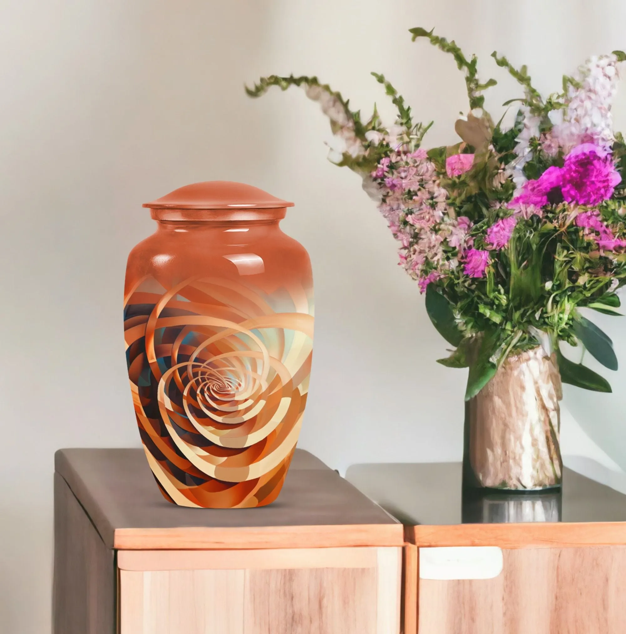Spiral Cremation Tribute - Memorial for Human Ashes