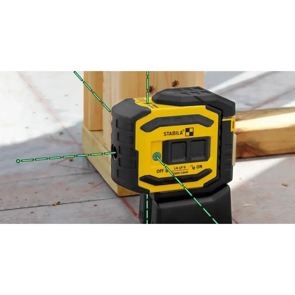 Stabila LA-5P G self-leveling, 5-Point/Dot GREENBEAM Laser