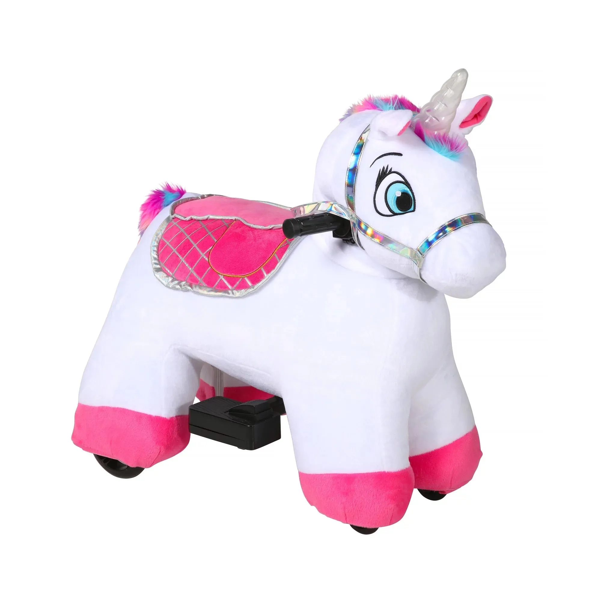 Stable Buddies 8807-81 Willow Unicorn 6-Volt Plush Ride-On for Children