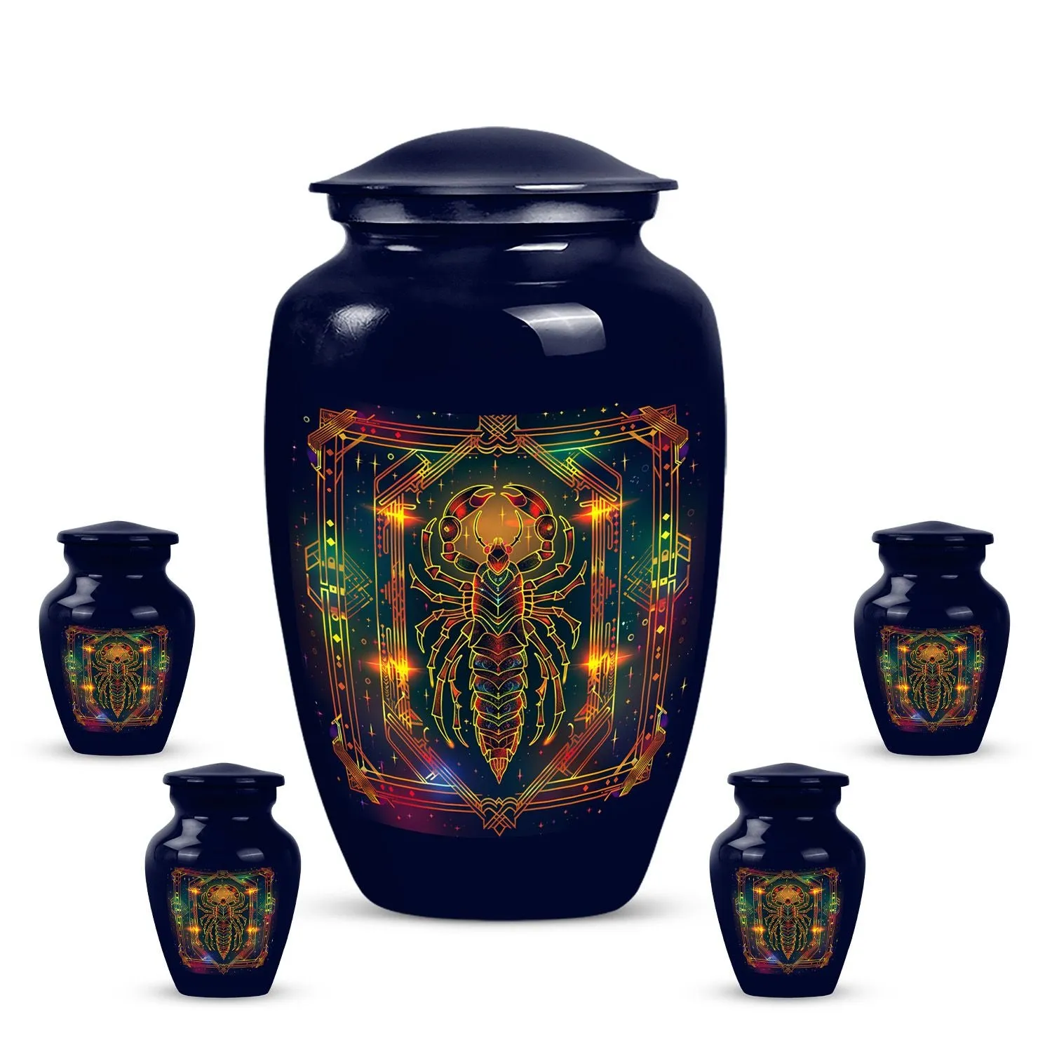 Stellar Remembrance - Zodiac Themed Cremation Urn for Eternity