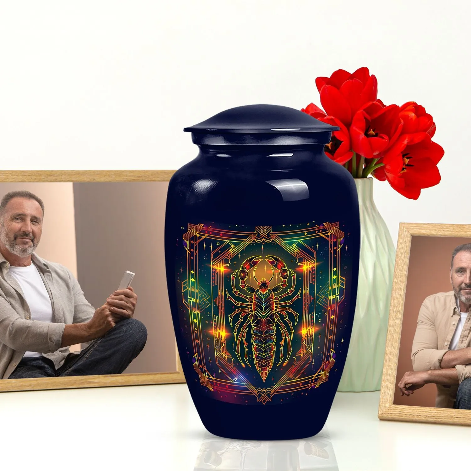 Stellar Remembrance - Zodiac Themed Cremation Urn for Eternity