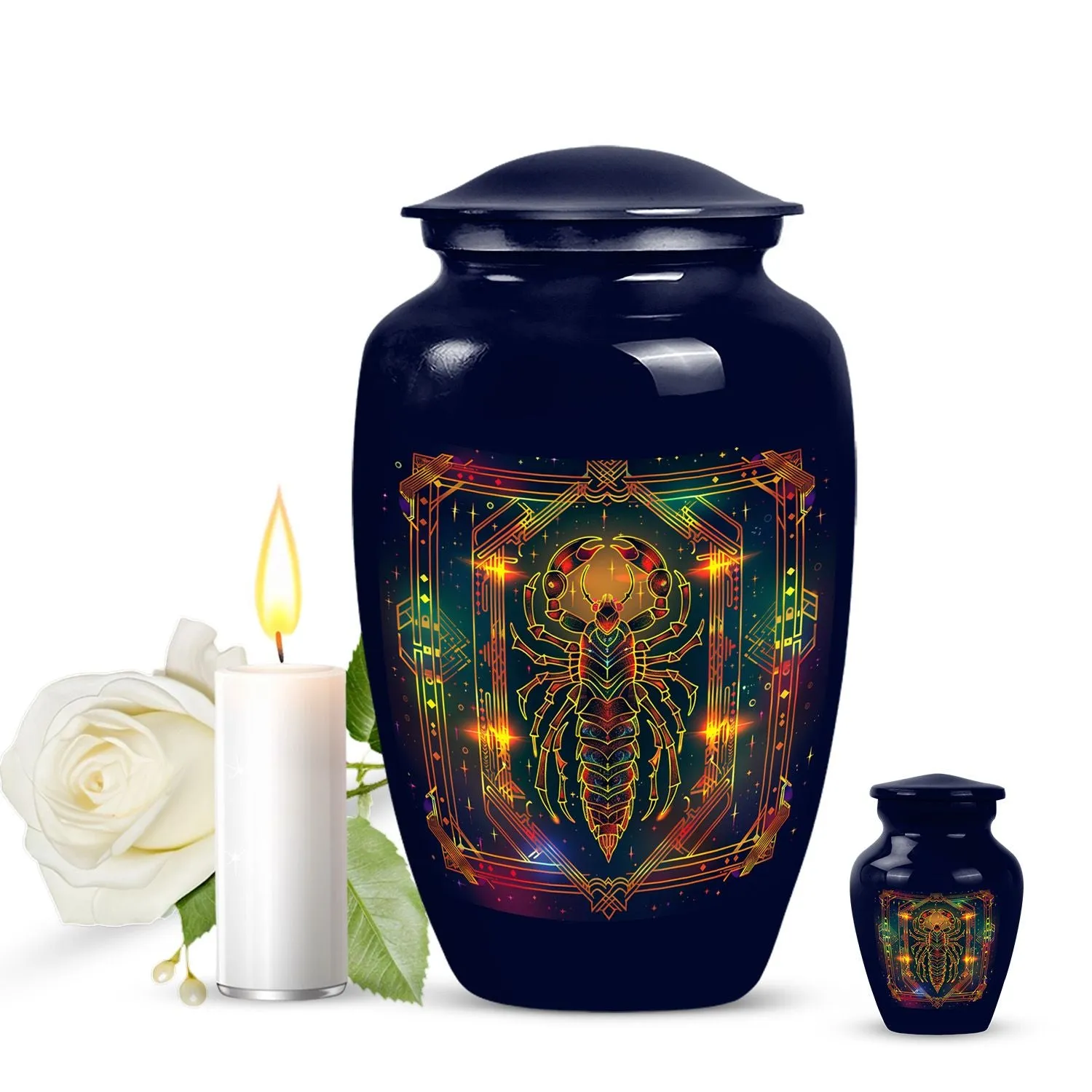 Stellar Remembrance - Zodiac Themed Cremation Urn for Eternity